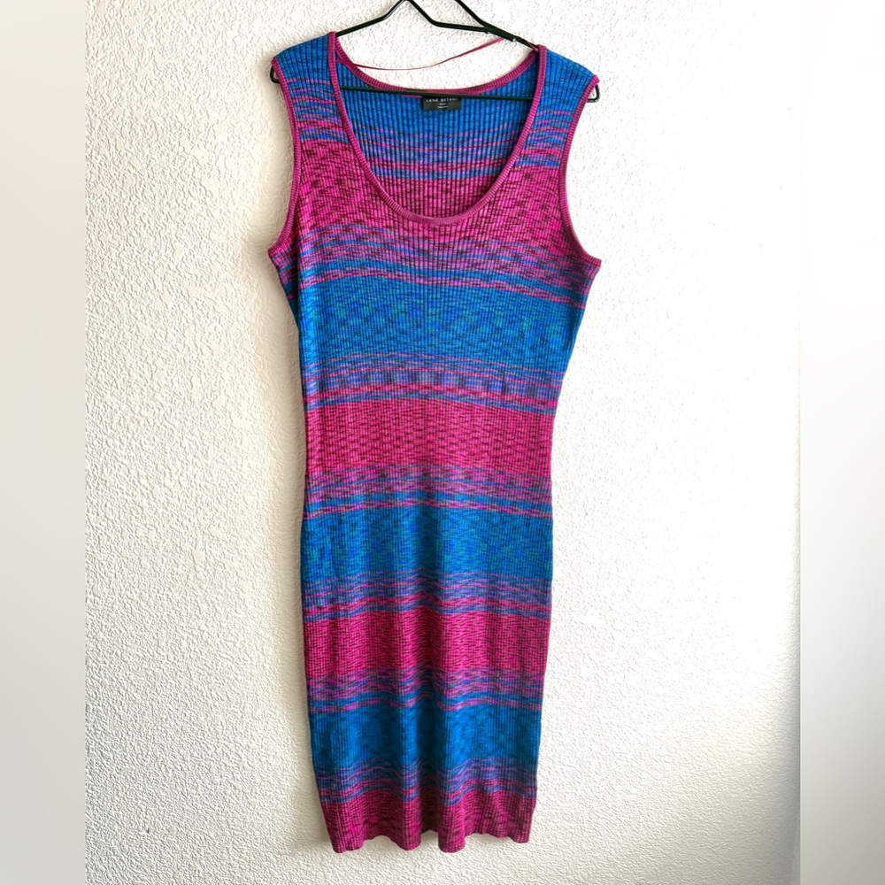 Lane Bryant Striped Knit Bodycon Dress